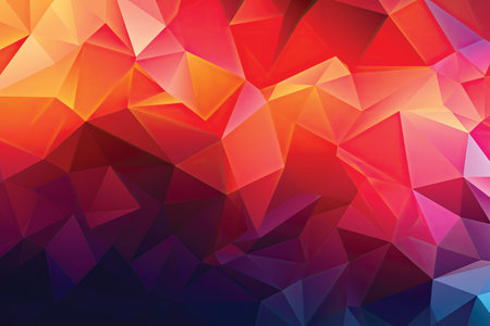 Abstract colorful polygonal background. Vector illustration for your design.の素材