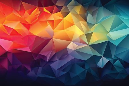 Abstract polygonal background. Triangular design for your business.の素材
