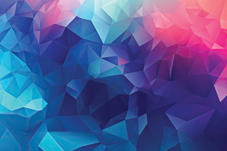 Abstract polygonal background. Triangular origami style with gradientの素材