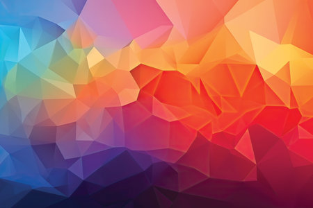 Abstract polygonal background. Triangular style with gradient. Vector illustrationの素材