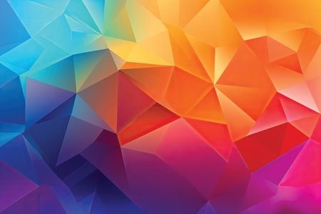 Abstract colorful polygonal background. Polygonal design. Vector illustrationの素材