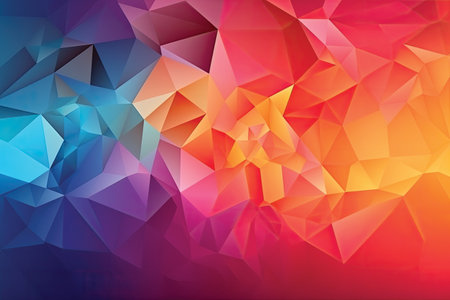 Abstract polygonal background. Triangular low poly background. Vector illustrationの素材
