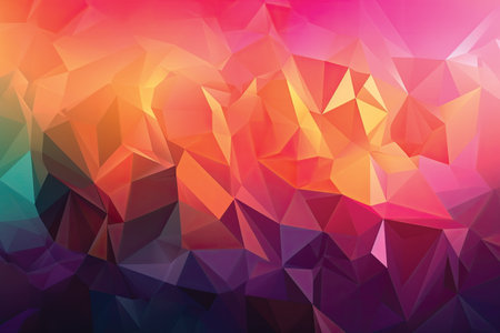 Abstract polygonal background. Triangular design for your business.の素材