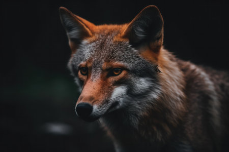 Portrait of a red fox (Vulpes vulpes)の素材