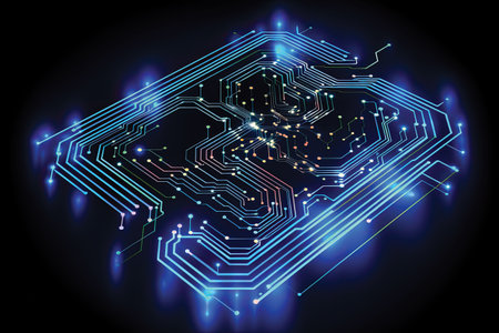 Circuit board, technology background, vector illustration eps 10.の素材
