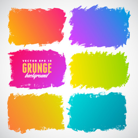 Watercolor splatters. Grunge vector illustrationのイラスト素材