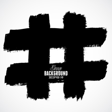 Abstract grunge ink draw shape in vectorのイラスト素材