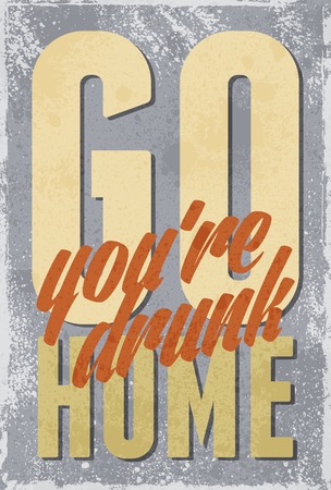 Vintage typography vector illustration with grunge effects. Can be used as a poster or postcard.のイラスト素材