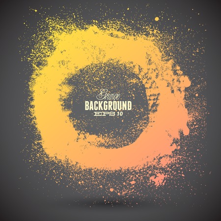 Grunge vector frame. Grunge background. Watercolor background. Retro background. Vintage background. Business background. Abstract background. Hand drawn. Texture background. Abstract round shapeのイラスト素材