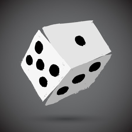 Grunge dicesのイラスト素材