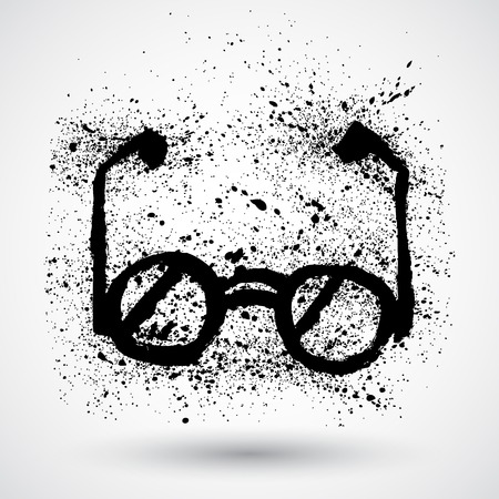 Eyeglasses Sign, vectorのイラスト素材
