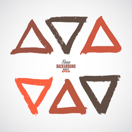 Beautiful grunge design elements. Vector illustrationのイラスト素材