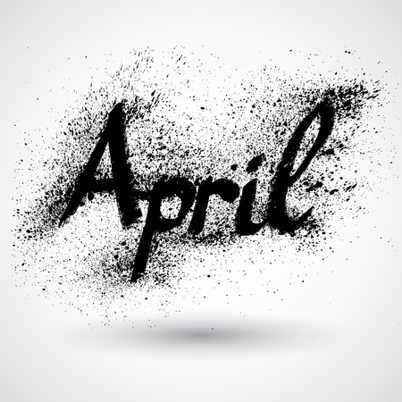 Grunge month signのイラスト素材