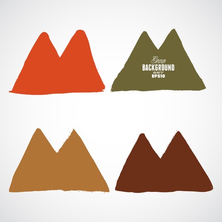 Beautiful grunge design elements. Vector illustrationのイラスト素材