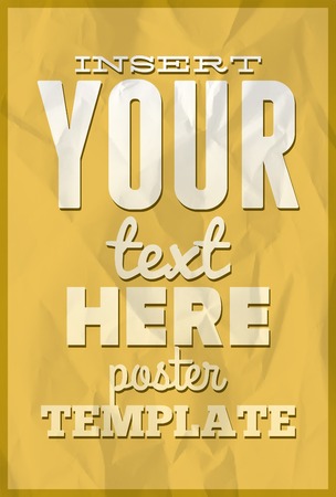 Poster template on colorful paper texture with frameのイラスト素材