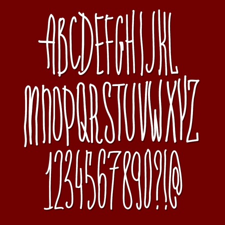 Doodle typographic symbolsのイラスト素材