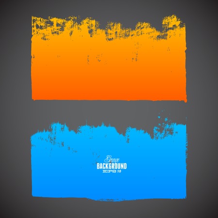 Grunge ink hand-drawn shapesのイラスト素材