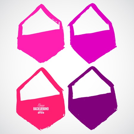 Beautiful grunge design elements. Vector illustrationのイラスト素材