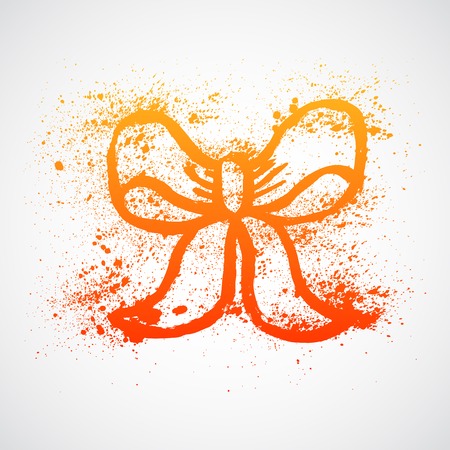 Vector grune illustration of bowのイラスト素材