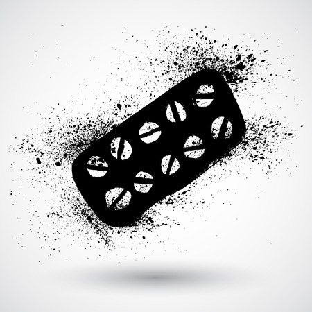 Grunge drugsのイラスト素材