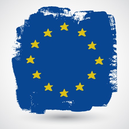 European grunge flagのイラスト素材