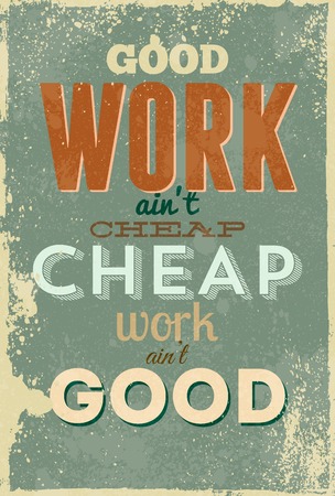 Typography illustration with grunge effectsのイラスト素材