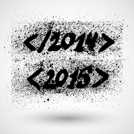 Grunge New year 2015 Signのイラスト素材
