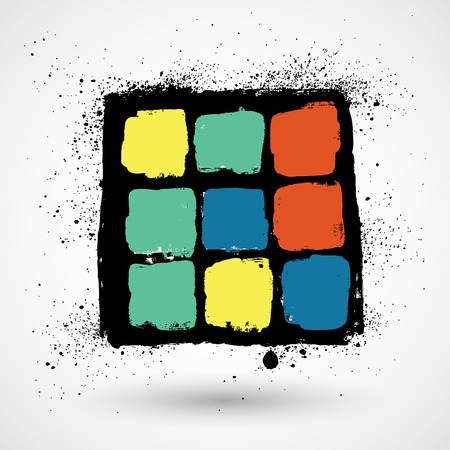 Beautiful grunge design elements. Vector illustrationのイラスト素材