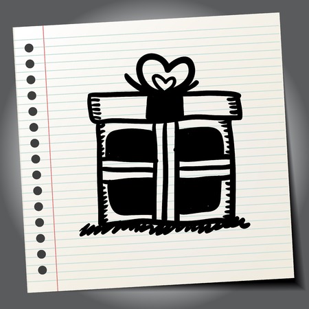 Doodle giftのイラスト素材