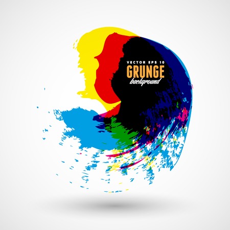 Grunge splash bannerのイラスト素材