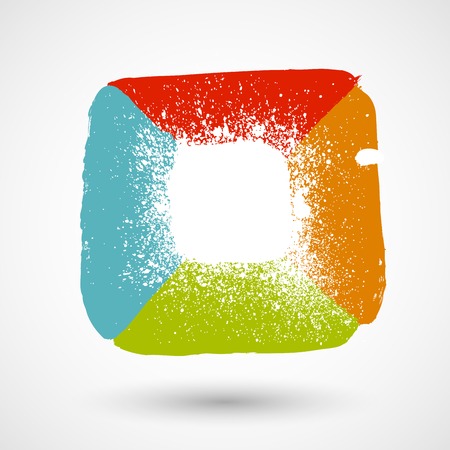 Grunge splash bannerのイラスト素材