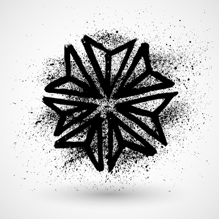 Beautiful grunge design elements illustrationのイラスト素材