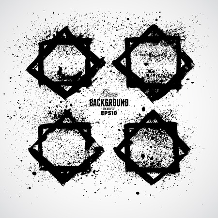 illustration of Splash banners setのイラスト素材