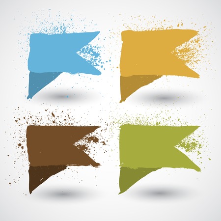 Beautiful grunge design elements illustrationのイラスト素材