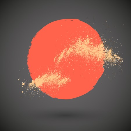 Grunge sunのイラスト素材