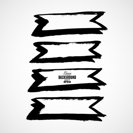 Grungy banners ready for your textのイラスト素材