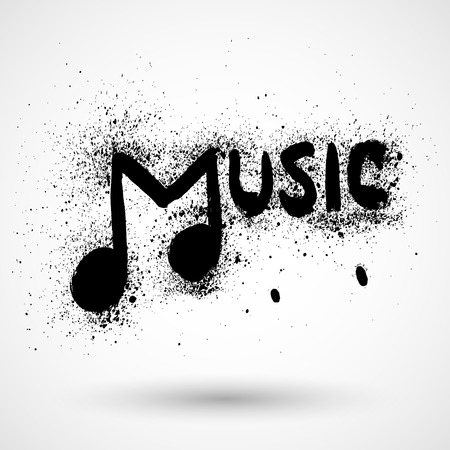 Music grunge signのイラスト素材