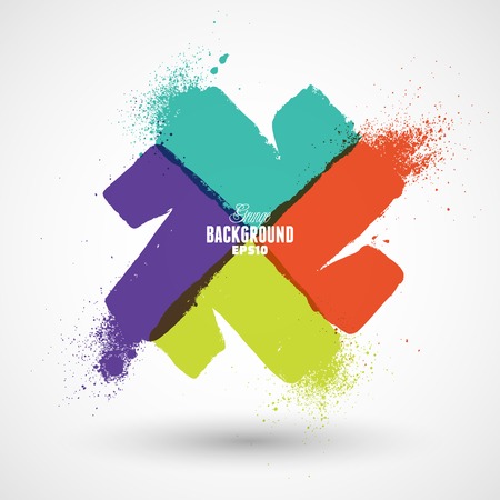 Summer Style Grunge Bannerのイラスト素材