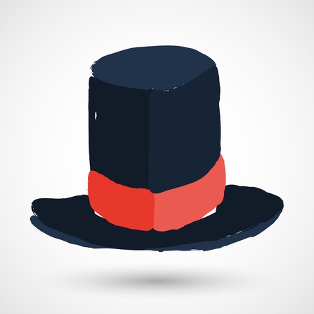 Magic hat grunge iconのイラスト素材