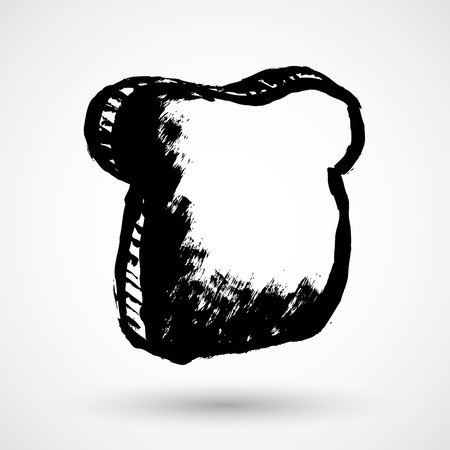 Toast grunge iconのイラスト素材