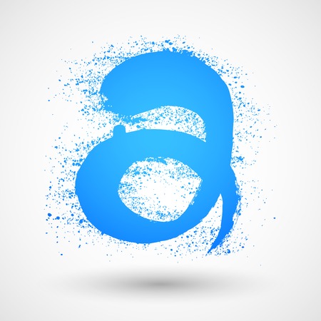 Grunge letter A alphabet symbol designのイラスト素材