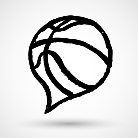 Basketball sport design, vector illustration eps10 graphicのイラスト素材