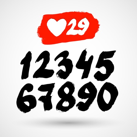 Like Counter Notification Grunge Iconのイラスト素材