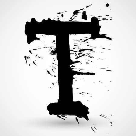 Grunge Alphabet vector set for your designのイラスト素材