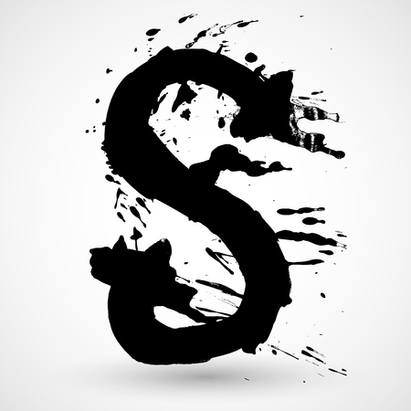 Grunge Alphabet vector set for your designのイラスト素材