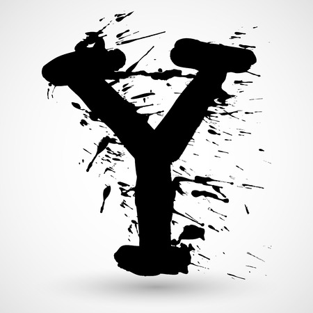 Grunge Alphabet vector set for your designのイラスト素材