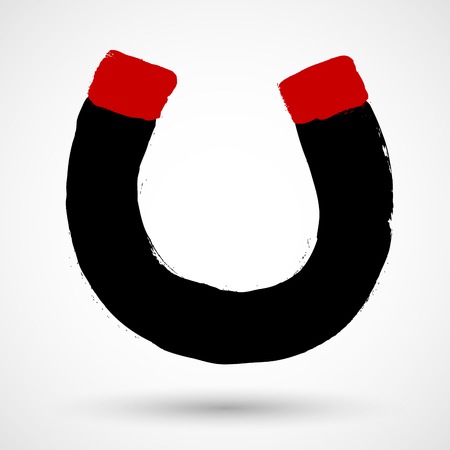 Magnet grunge iconのイラスト素材