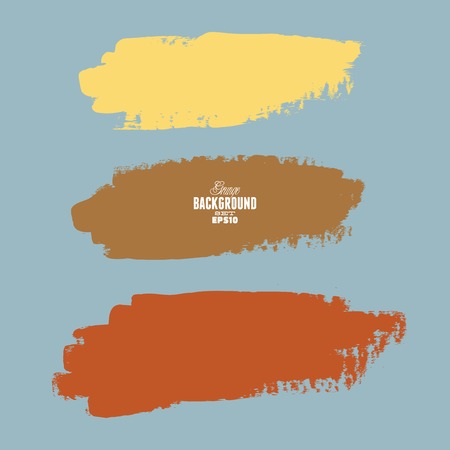 Grunge ink hand-drawn shapesのイラスト素材