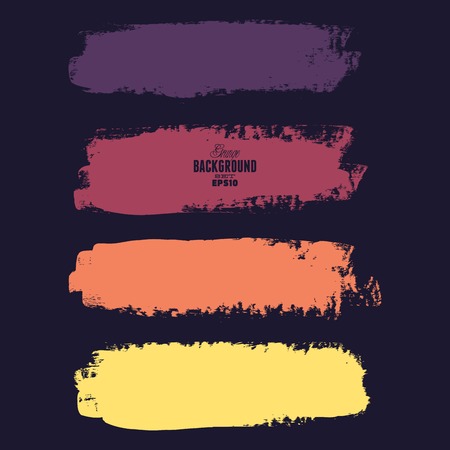 Grunge banner backgrounds in colorのイラスト素材