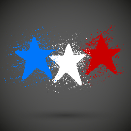Grunge USA Starsのイラスト素材